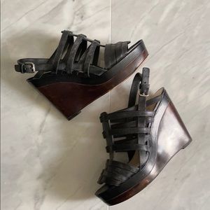 Coach Wooden Wedge Sandals